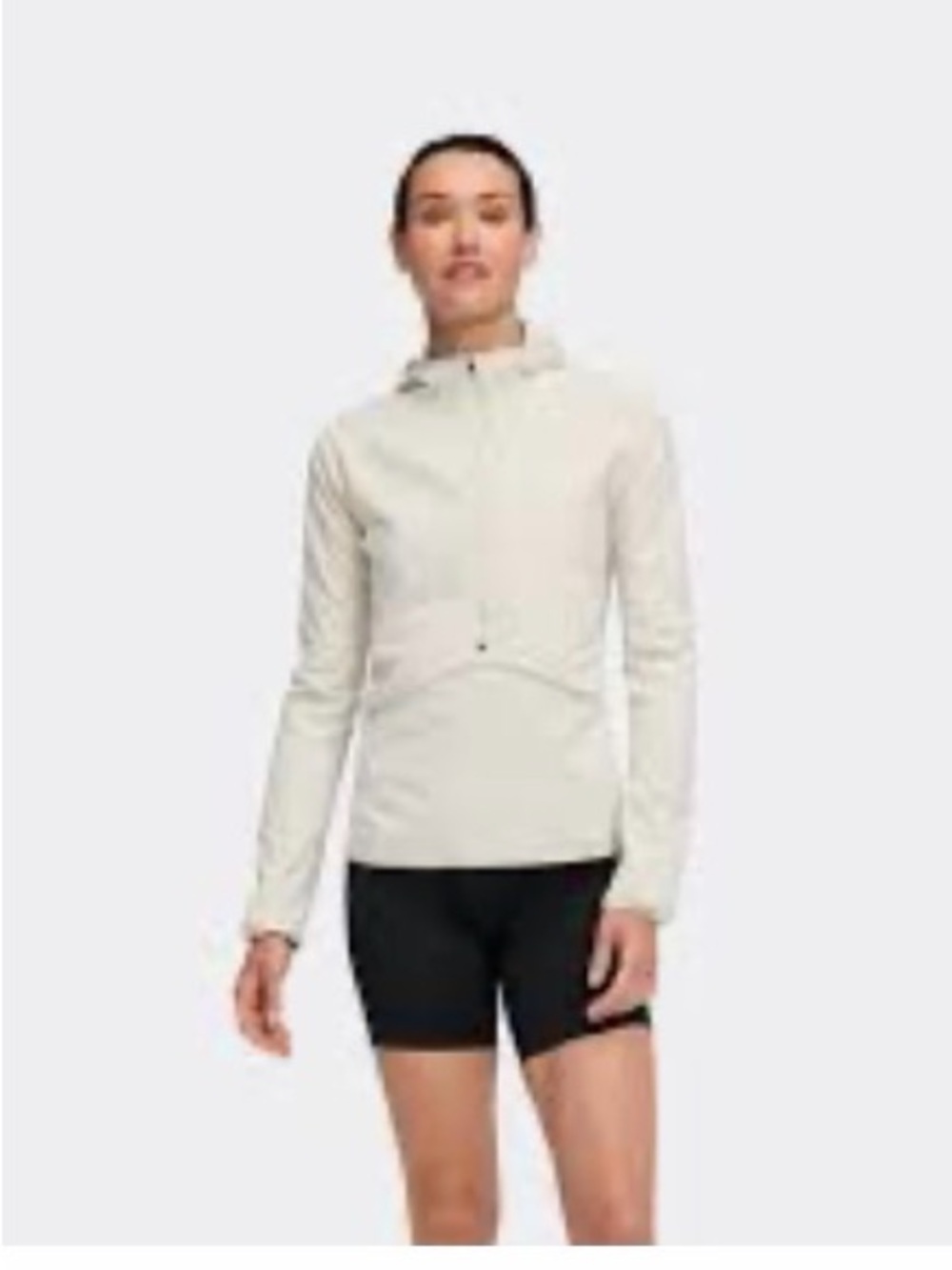 Hoka Light Cream Hooded Pullover